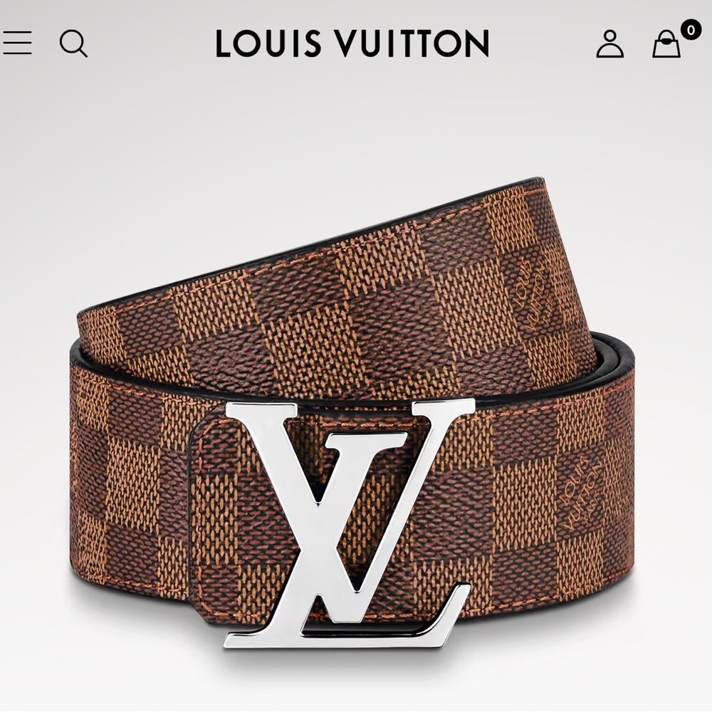 Louis Vuitton Initiales 40mm Reversible Belt 90cm 36 Monogram Checkered Damier - Picture 10 of 10